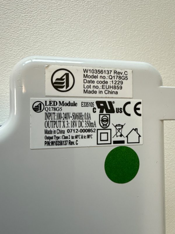 Whirlpool W10356137 – unidad SL-000185 conectores