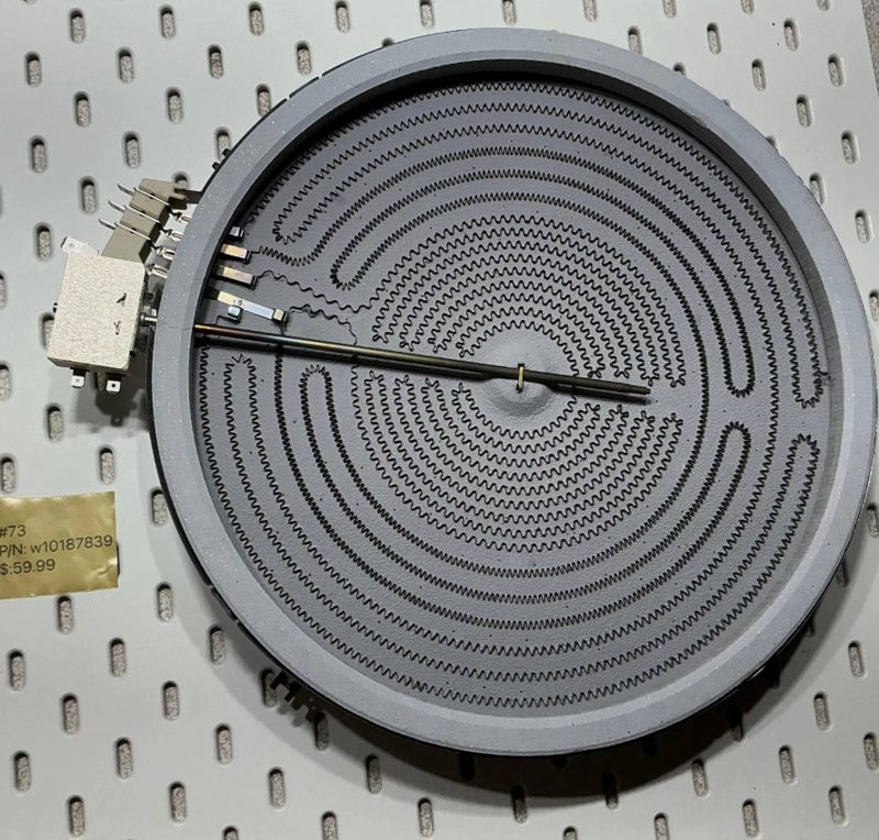 Whirlpool Range Triple Surface Element / Burner W10187839 OEM Used Tested